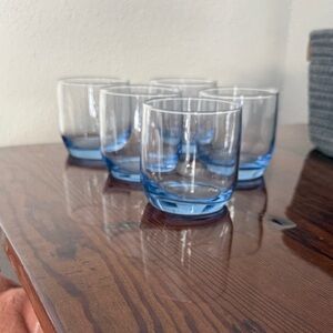 Blue Glass Tumbler Set